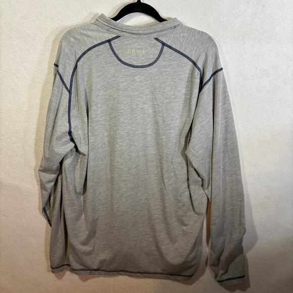 Orvis Shirt Mens XL Blue Pullover Outdoors Fishing Hiking Preppy Lightweight - Picture 2 of 6